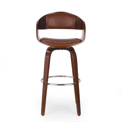 Modern Bar Stool, Swivel Function Noble House