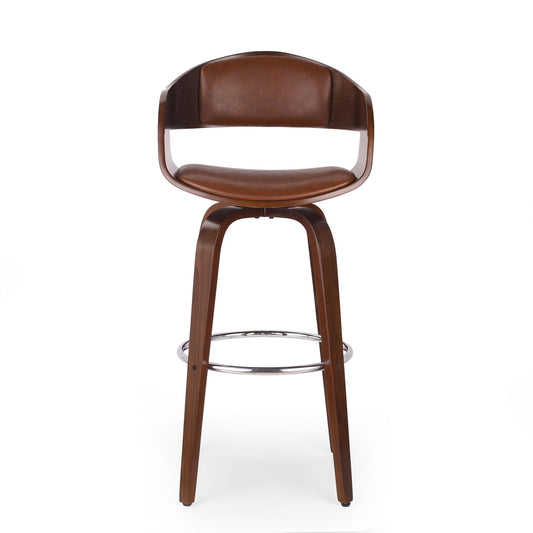 Modern Bar Stool, Swivel Function Noble House