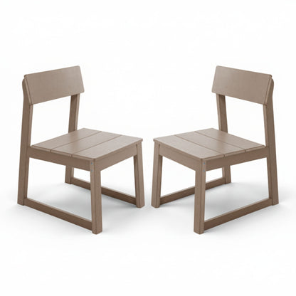 All Weather Patio Dining Chairs (Set of 2) Home Essentials