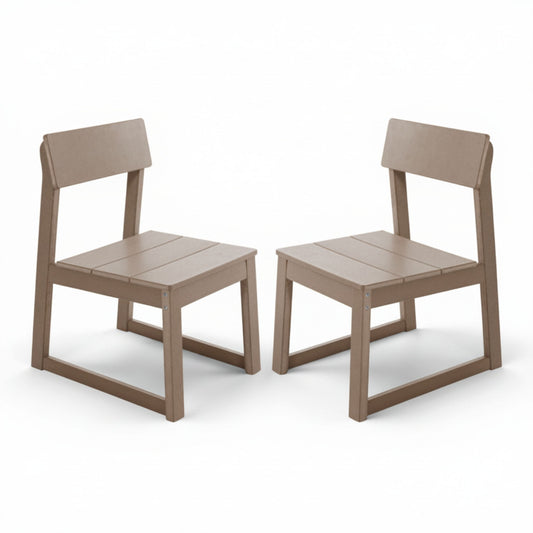 All Weather Patio Dining Chairs (Set of 2) Home Essentials