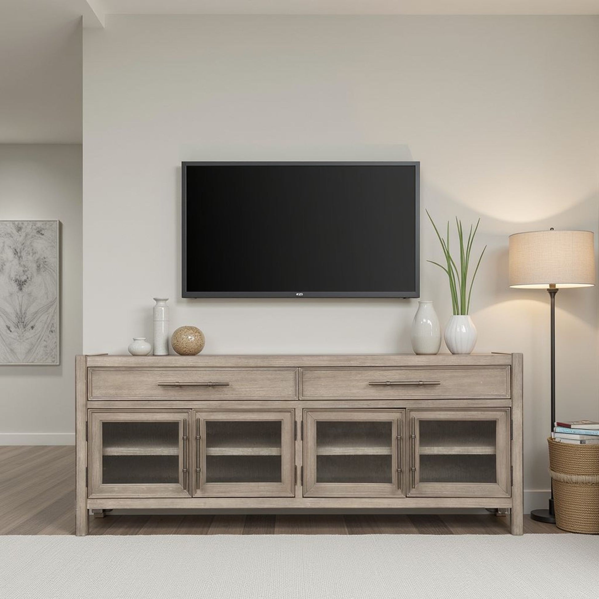 Cypress Lane - TV Stand Console - White Oak Legends