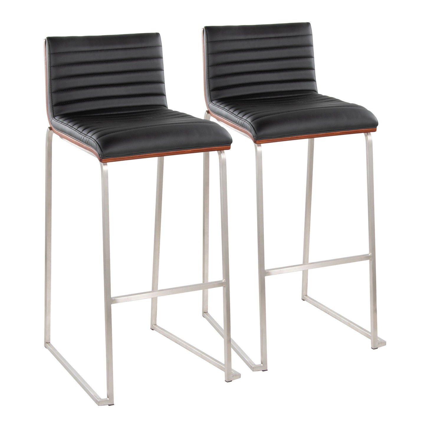 Mason Mara - Contemporary Fixed Height Barstool (Set of 2) Lumi Source