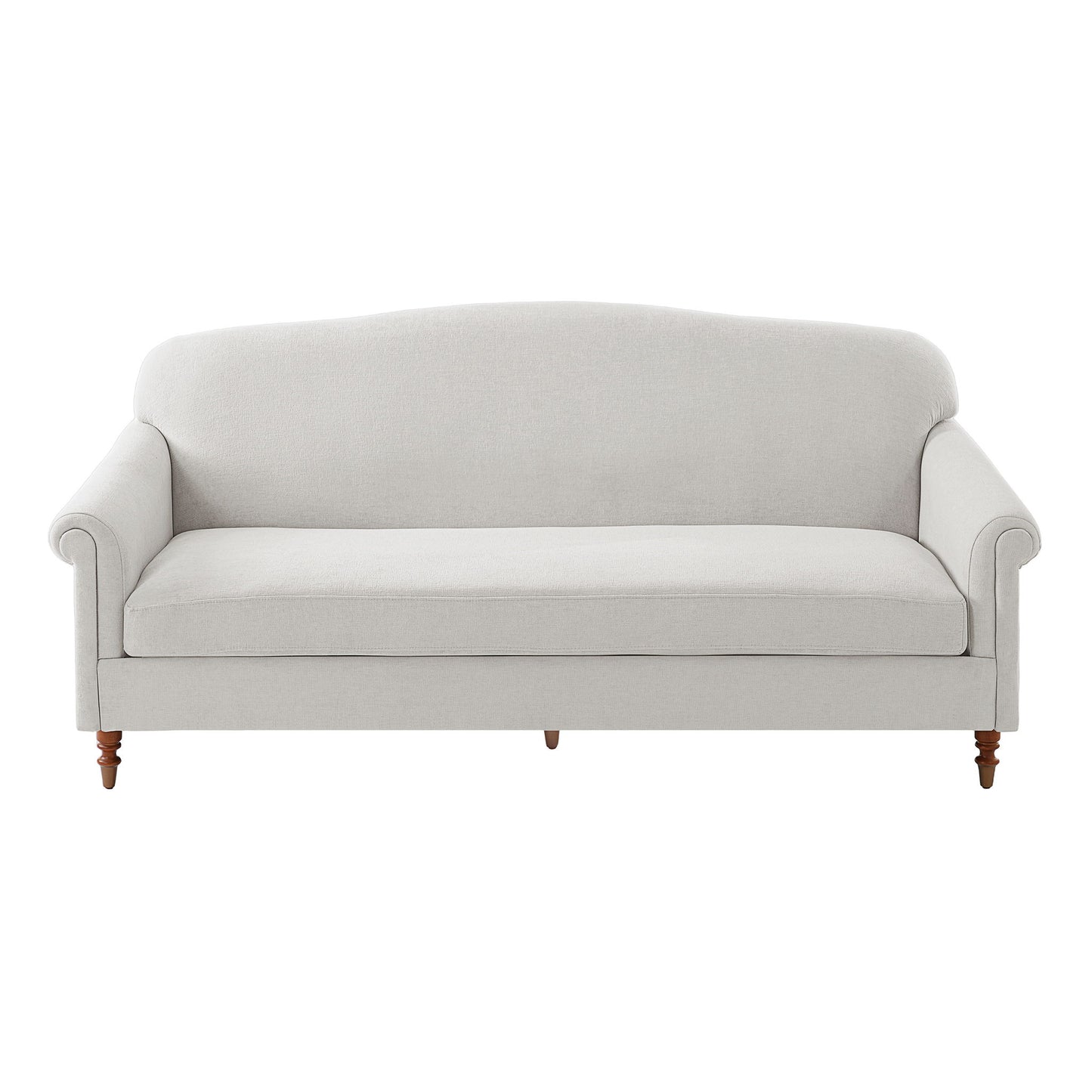 Loveseat Sofa, 2 Seater Couch With Rolled Arms Noble House