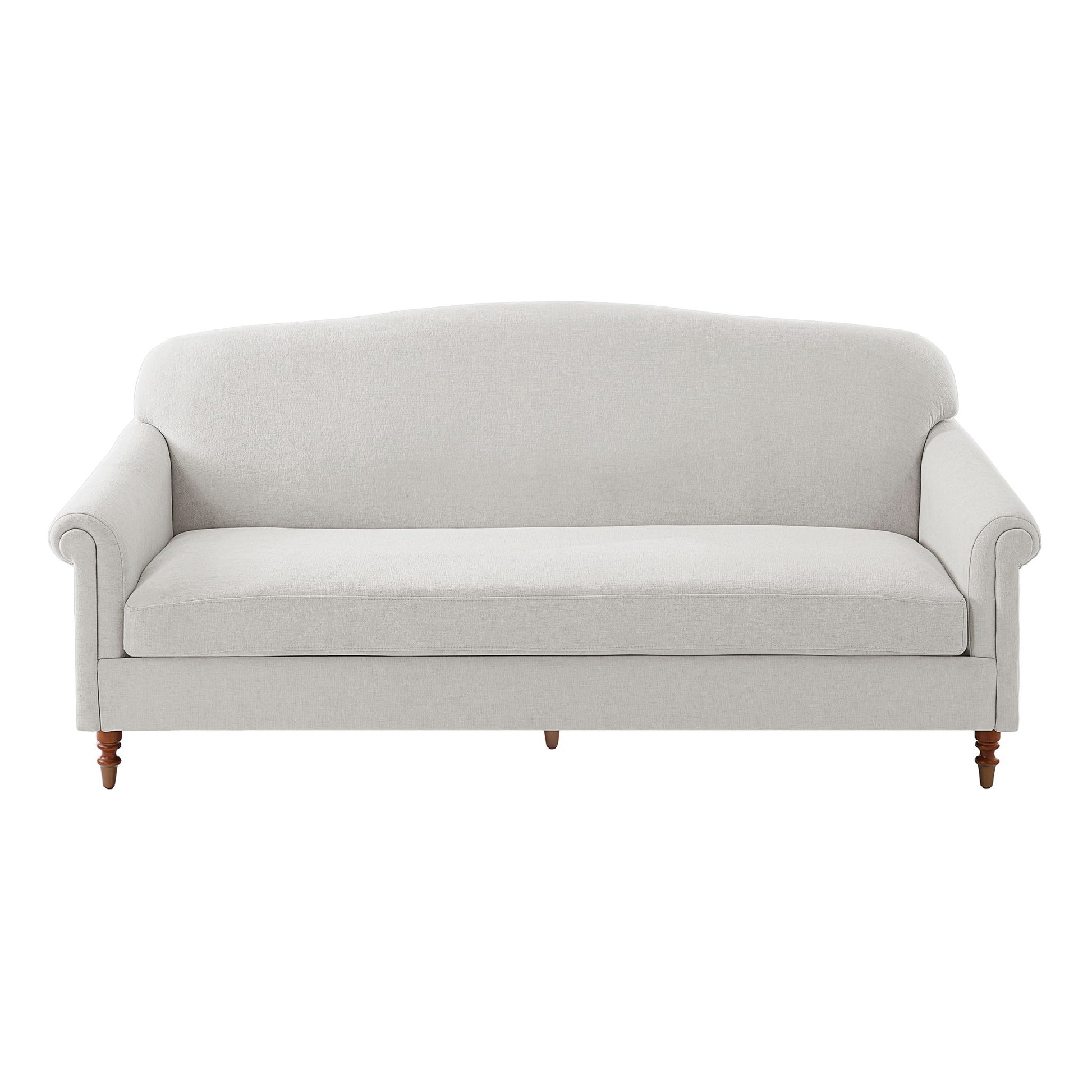 Loveseat Sofa, 2 Seater Couch With Rolled Arms Noble House