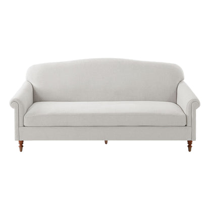 Loveseat Sofa, 2 Seater Couch With Rolled Arms Noble House