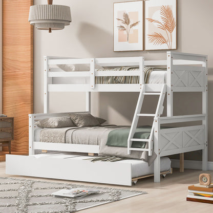 Bunk Bed With Ladder And Safety Guardrail Hearth and Haven