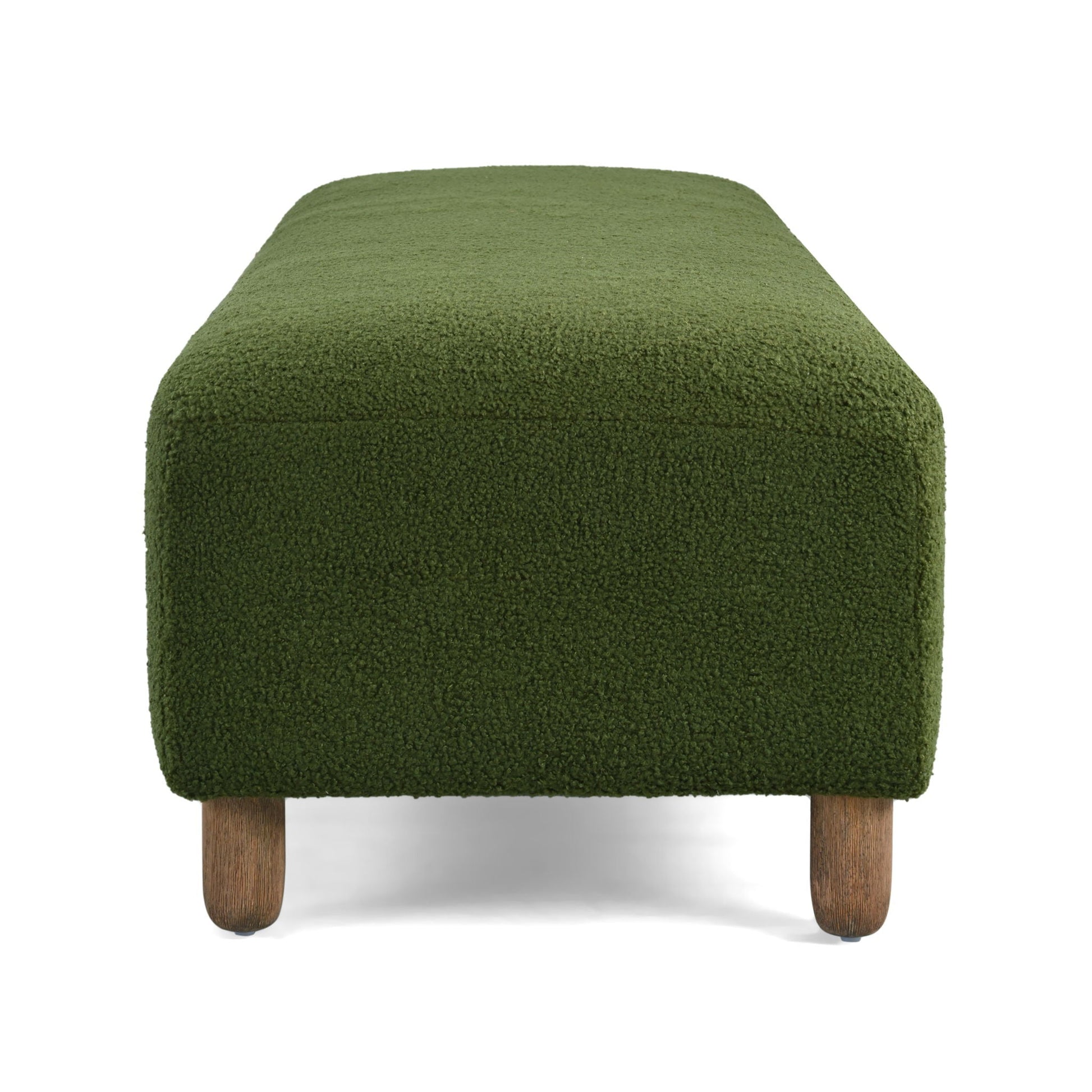 Contemporary Ottoman With Foam Cushion And Durable Upholstery Noble House