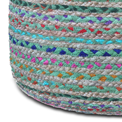 Margo - Handcrafted Round Pouf Simpli-Home