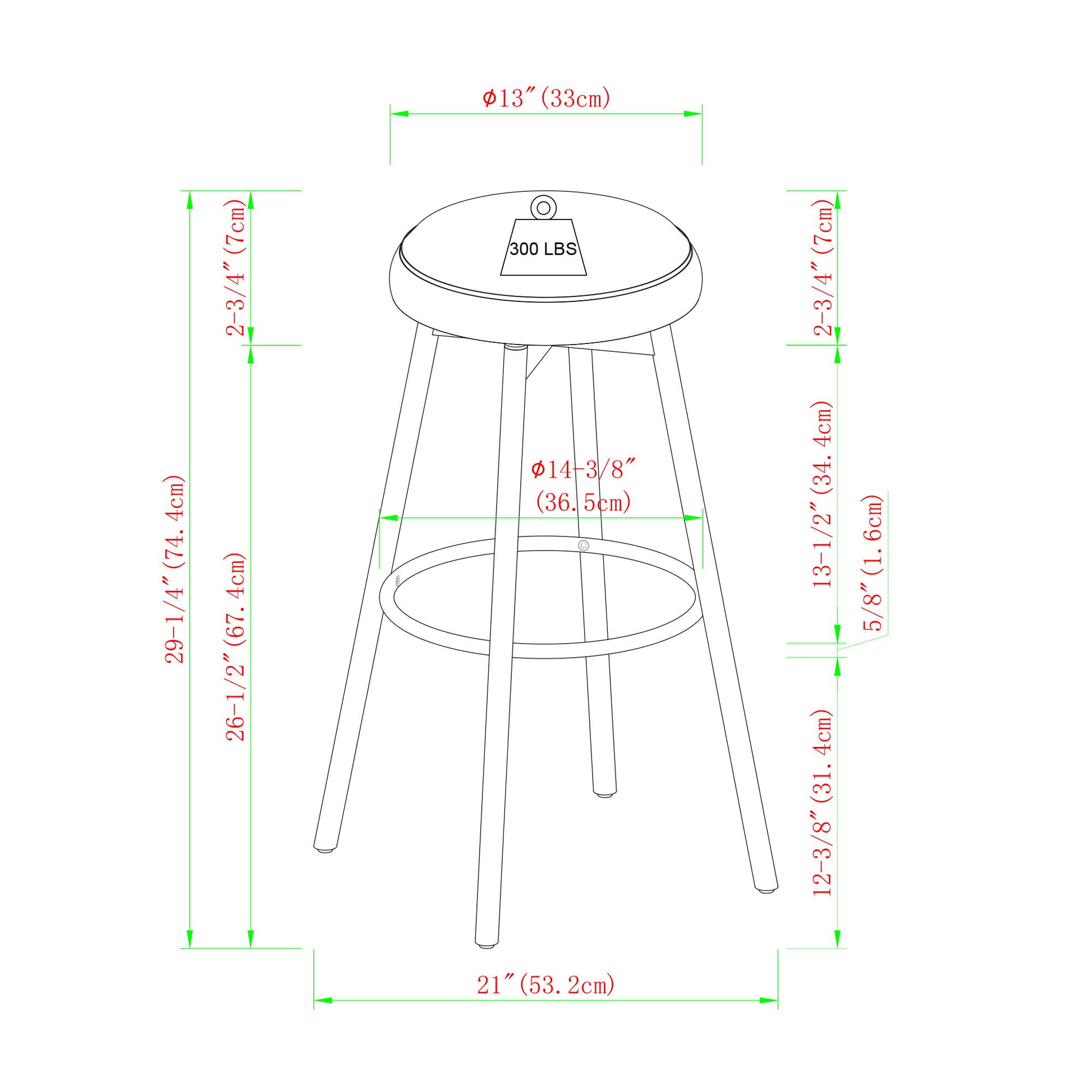 Modern Glam Upholstered Faux Velvet Bar Stool Walker Edison