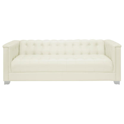Chaviano - Upholstered Track Arm Sofa Set CoasterElevations