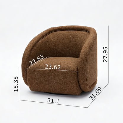 Palermo - Swivel Chair - Brown Home Essentials