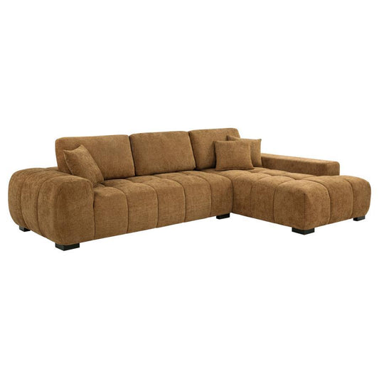 Octavia - Fabric Upholstered Sectional Chaise Sofa Coaster Fine Furniture