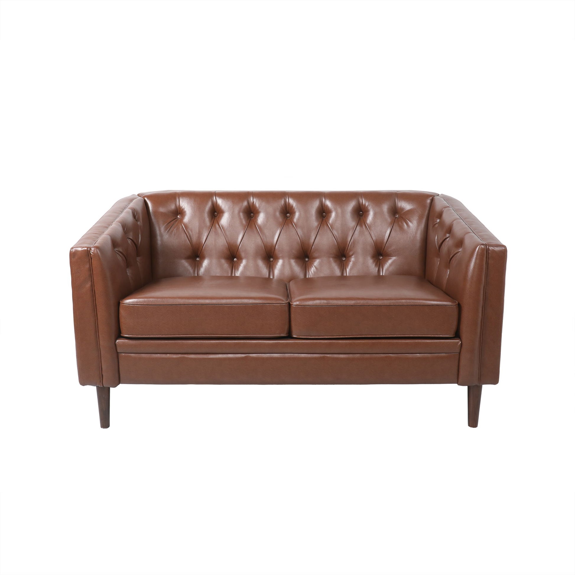 Sophisticated Loveseat With Diamond Stitched Detailing Noble House