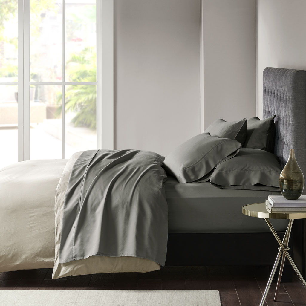 Queen 800 Thread Count Sheet Set - Charcoal Madison Park