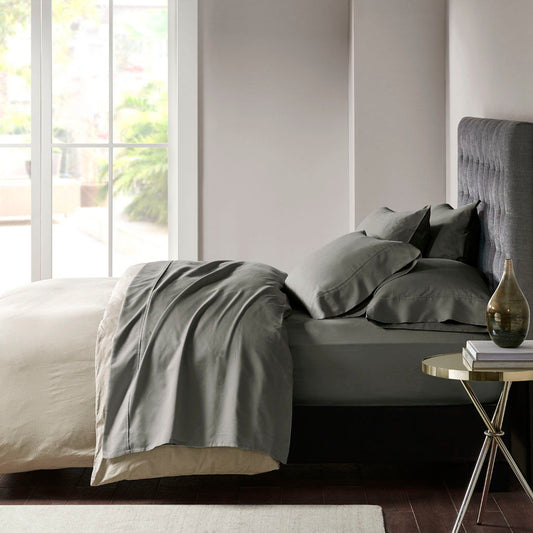 Queen 800 Thread Count Sheet Set - Charcoal Madison Park