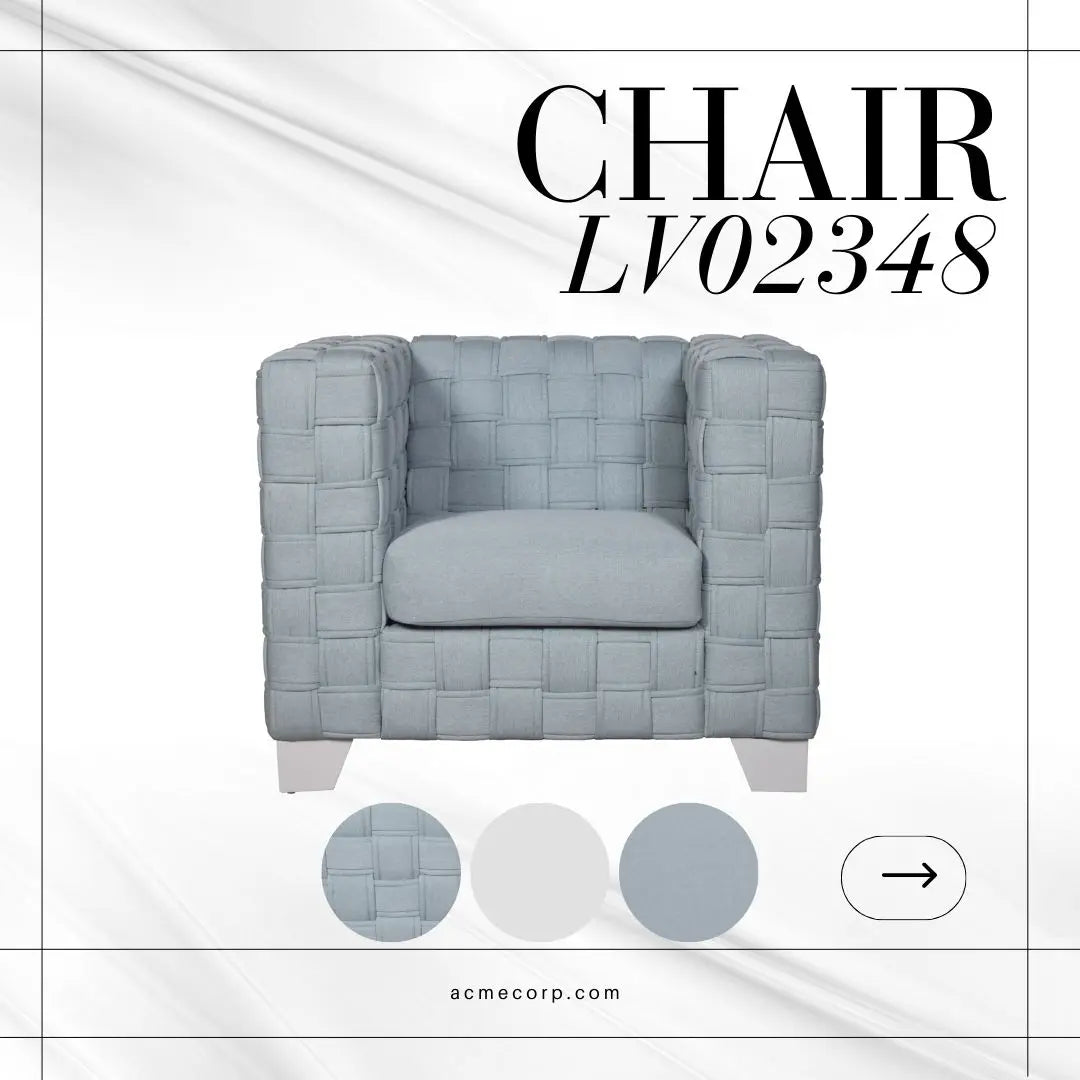 Saree - Chenille Chair - Light Blue Acme