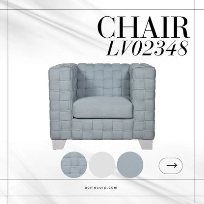 Saree - Chenille Chair - Light Blue Acme