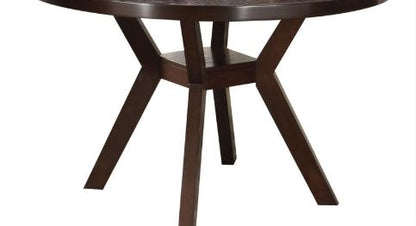 Drake - 5 Pieces Dining Room Set - Espresso / Gray Acme