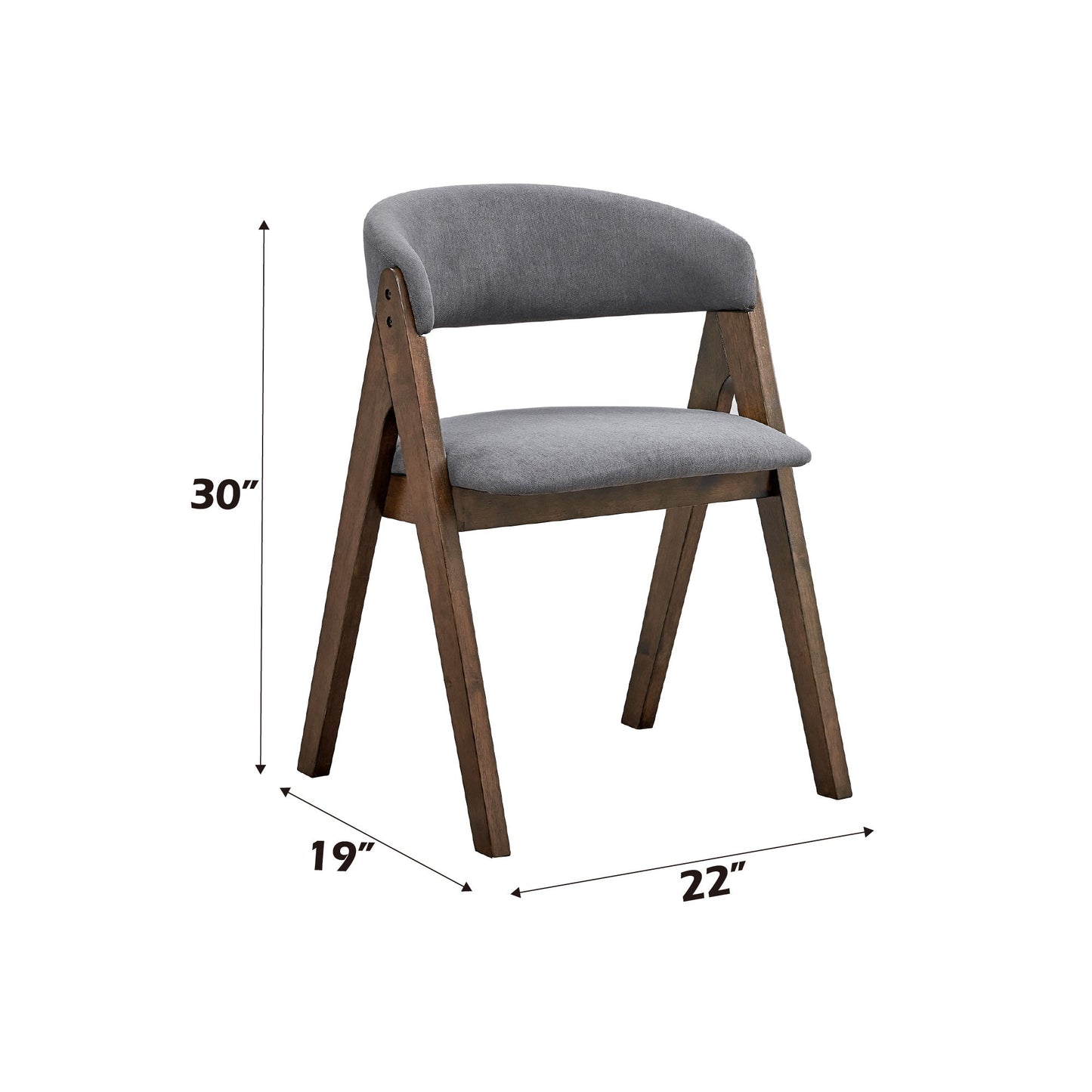 Keiki - Side Chair (Set of 2) - Gray Acme