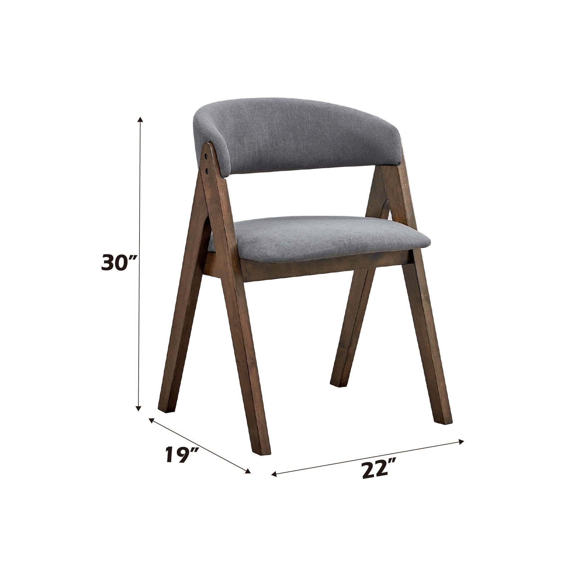 Keiki - Side Chair (Set of 2) - Gray Acme
