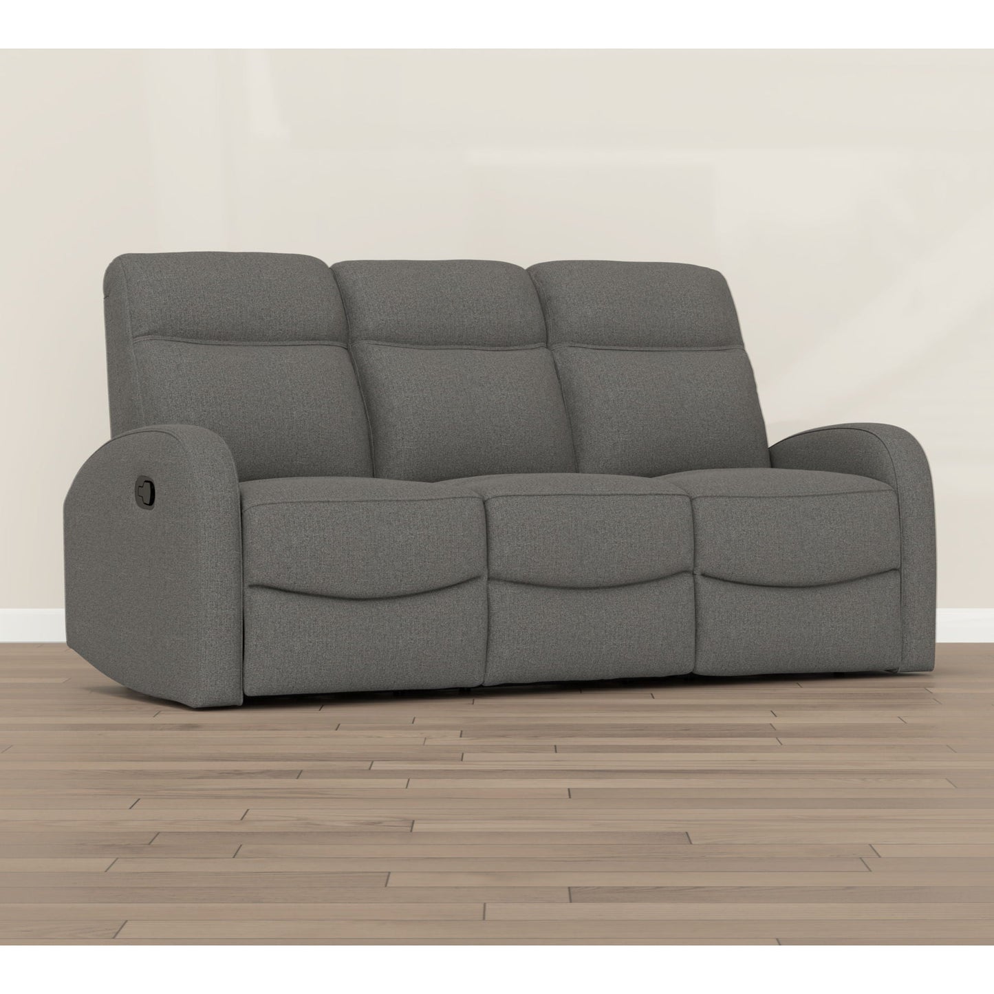 Manual Reclining Sofa With Dual Independent Recliners Emerald Home