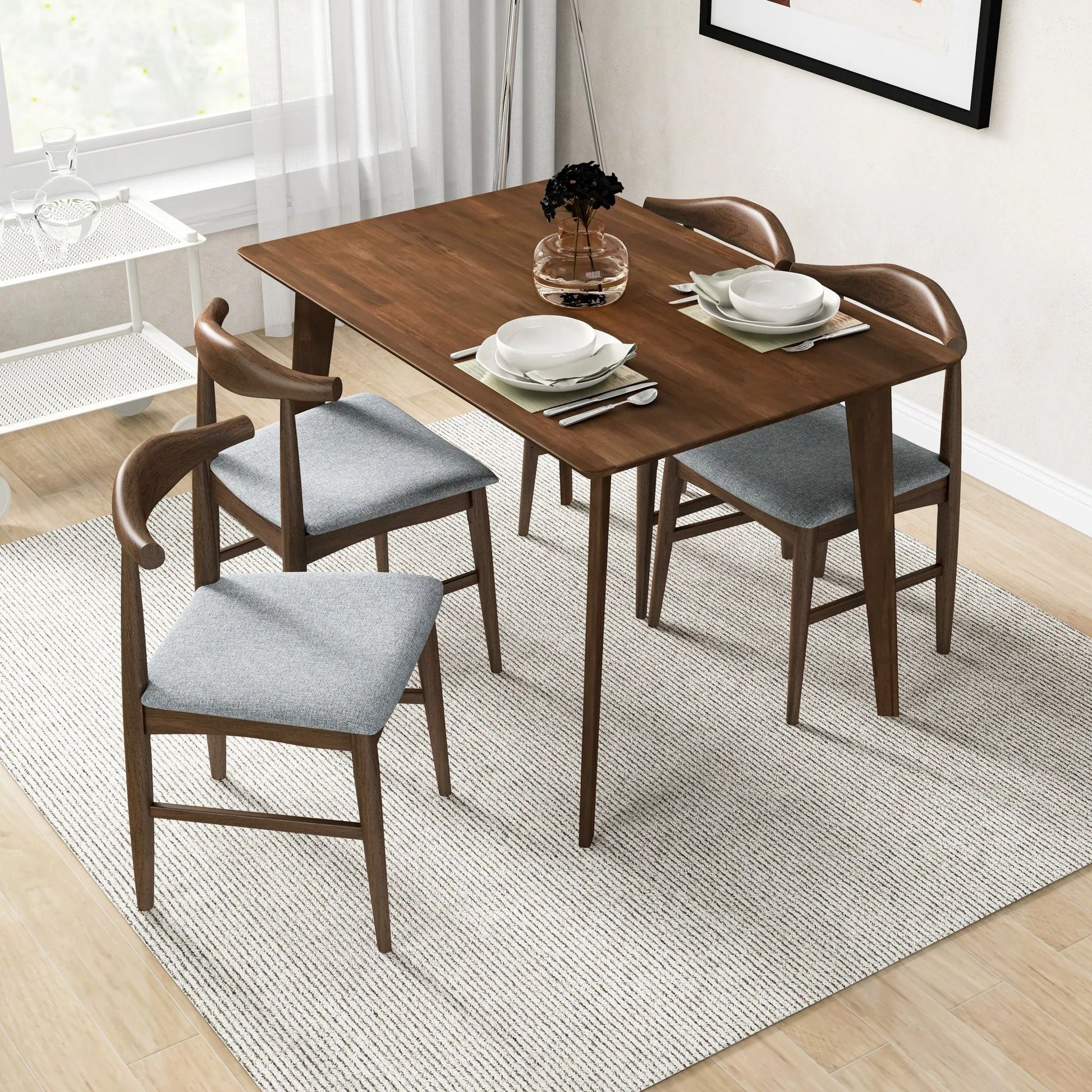 Mary - Modern Style Rectangular Dining Kitchen Table Ashcroft Furniture