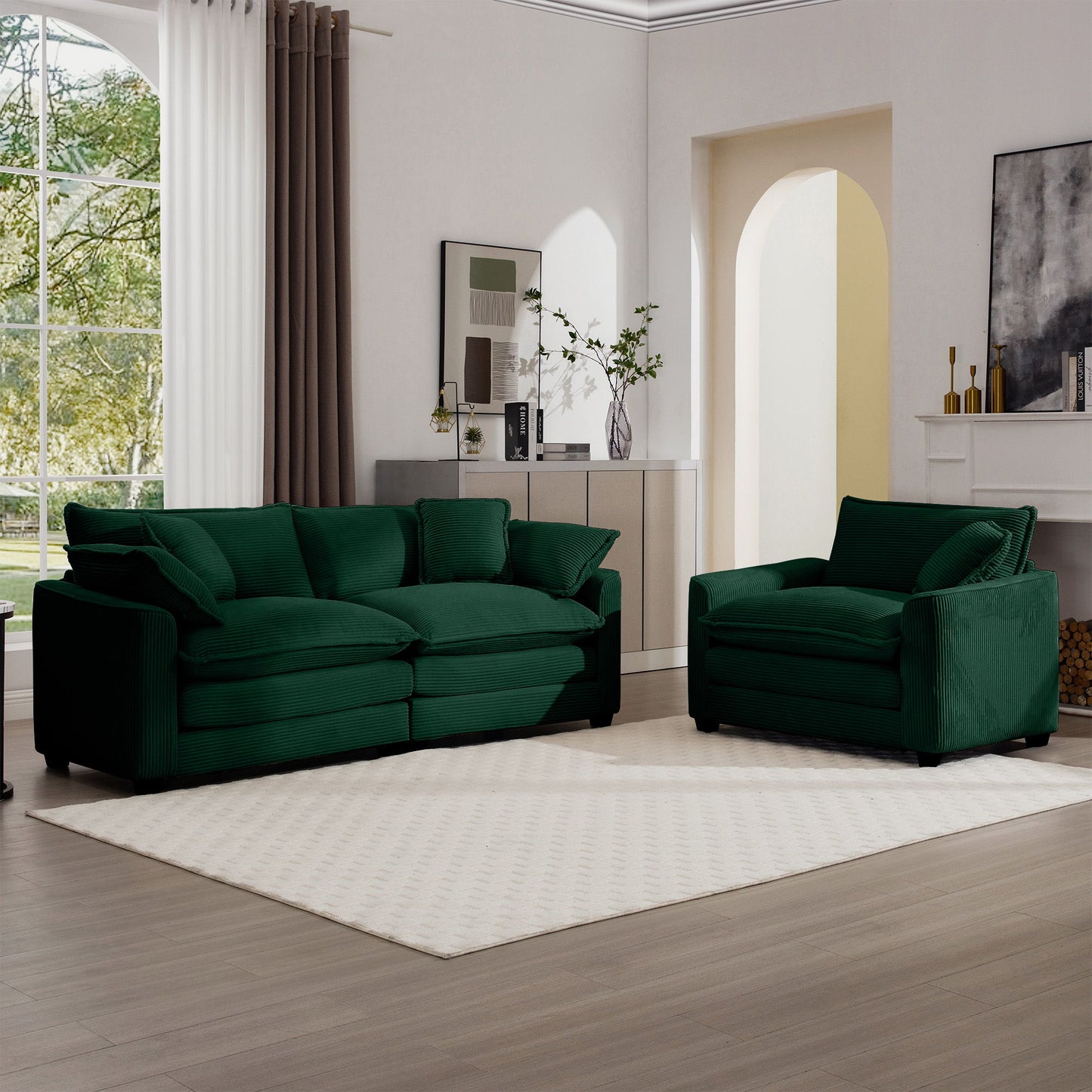 Elegant Oversized Sectional Sofa Set With Deep Seats And Flexible Layout Home Essentials