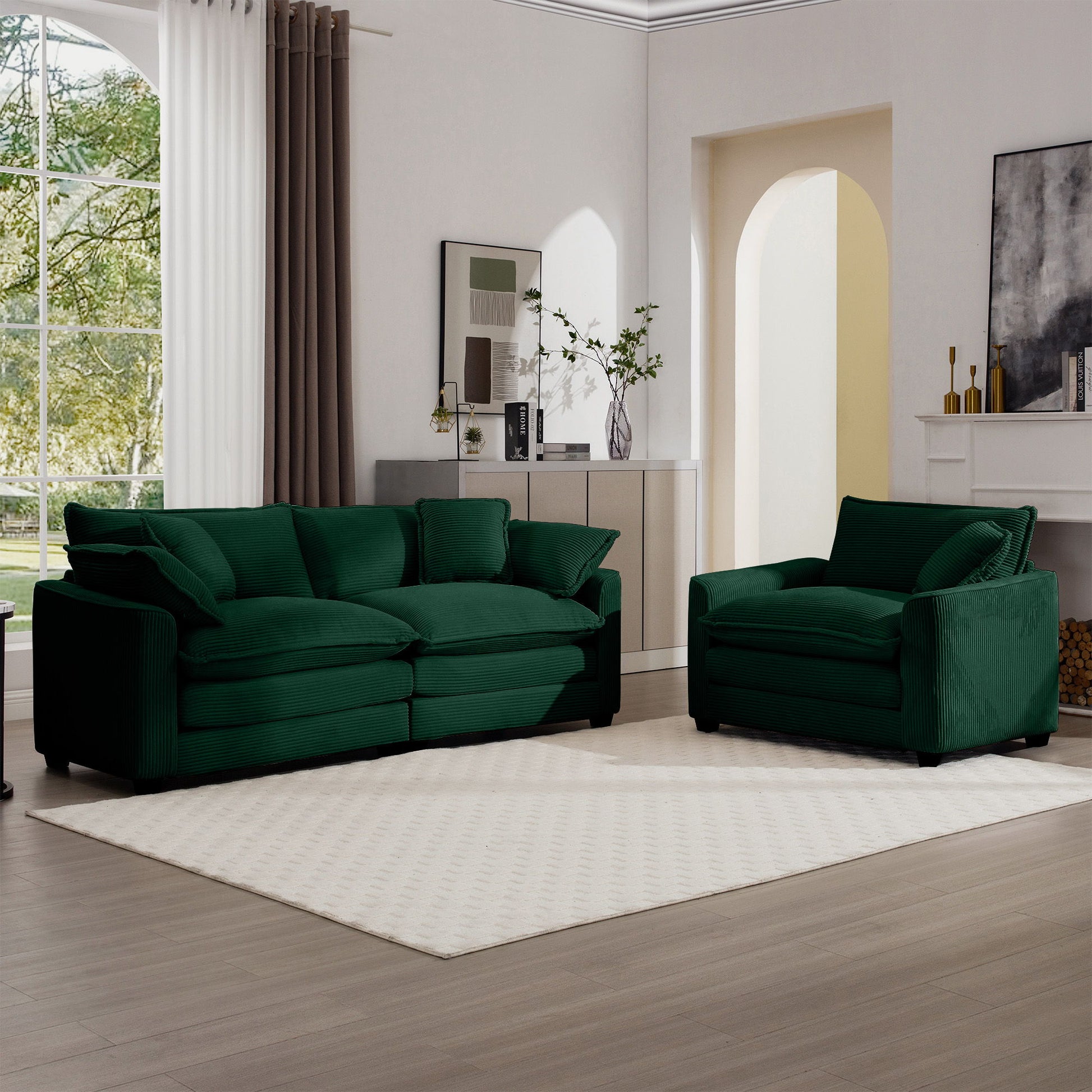 Elegant Oversized Sectional Sofa Set With Deep Seats And Flexible Layout Home Essentials