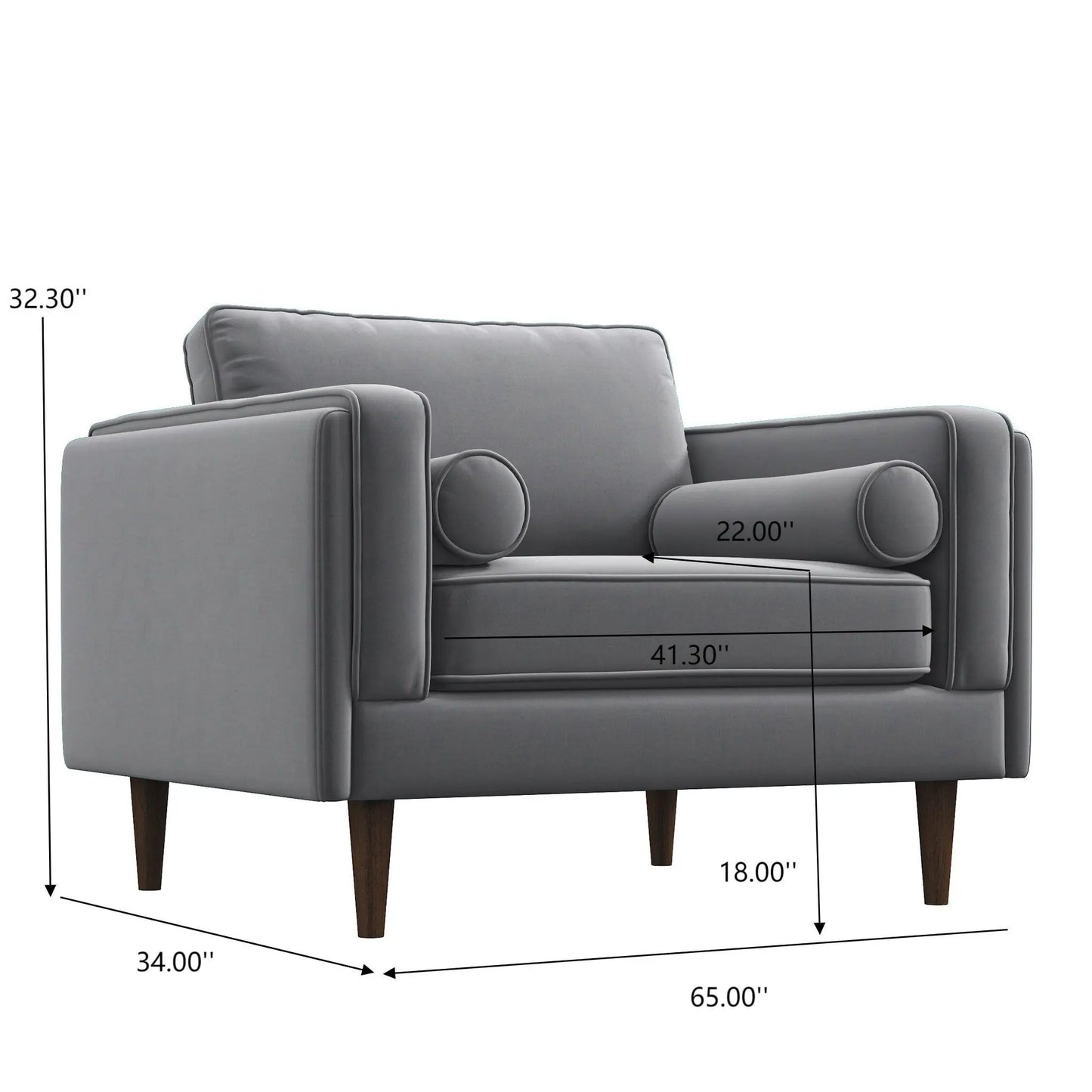 Amber - Velvet Universal Lounge Chair Ashcroft Furniture