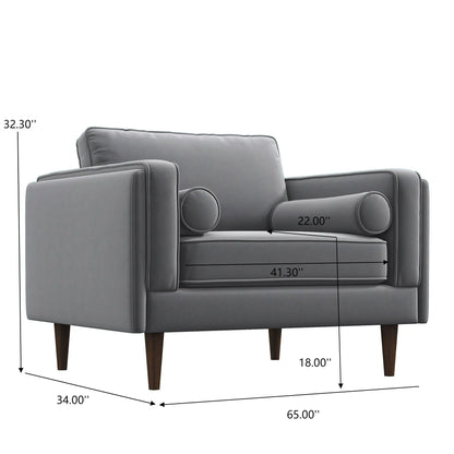 Amber - Velvet Universal Lounge Chair Ashcroft Furniture