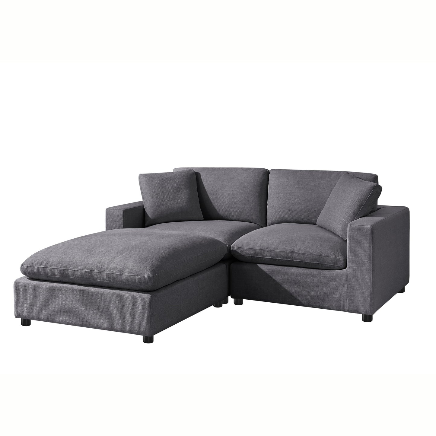 Cassandra - Sofa With Ottoman Home Essentials