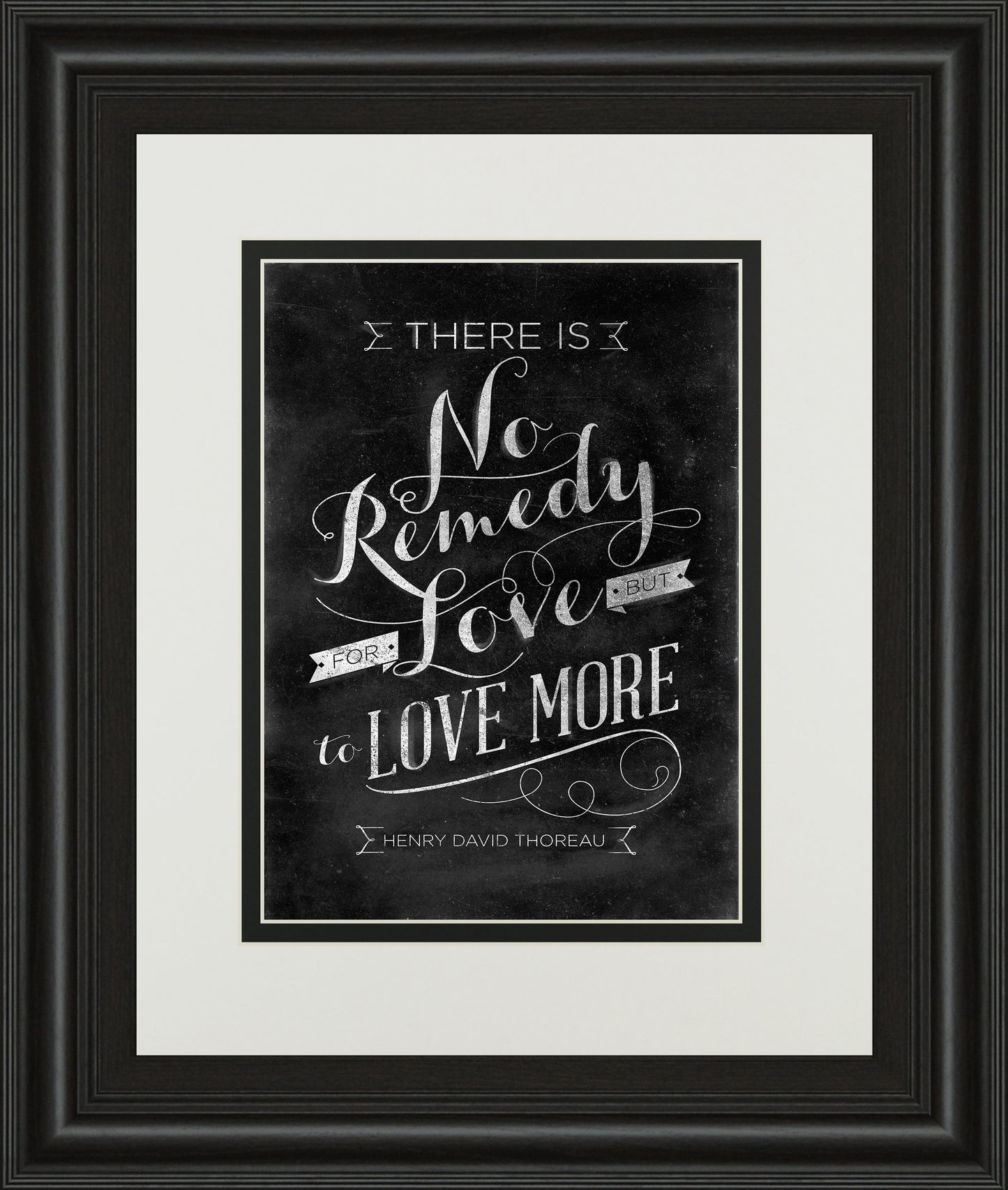 No Remedy By Sd Graphic - Framed Print Wall Art - Black