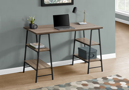 Computer Desk For Home Office, Storage Shelves, Industrial Design 8th Street