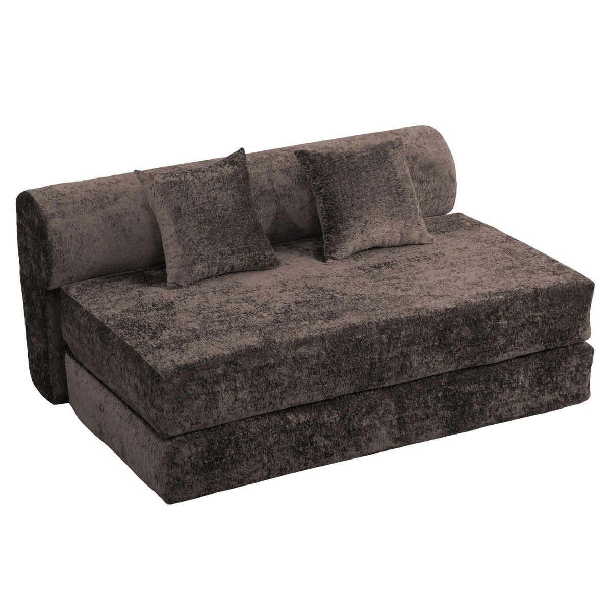 Convertible Design Sofa Bed, 2 Seater Fold Out Floor Couch Home Essentials