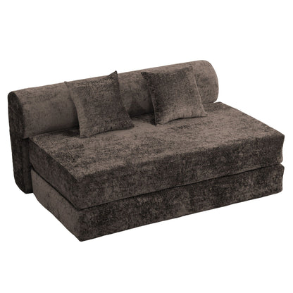 Convertible Design Sofa Bed, 2 Seater Fold Out Floor Couch Home Essentials