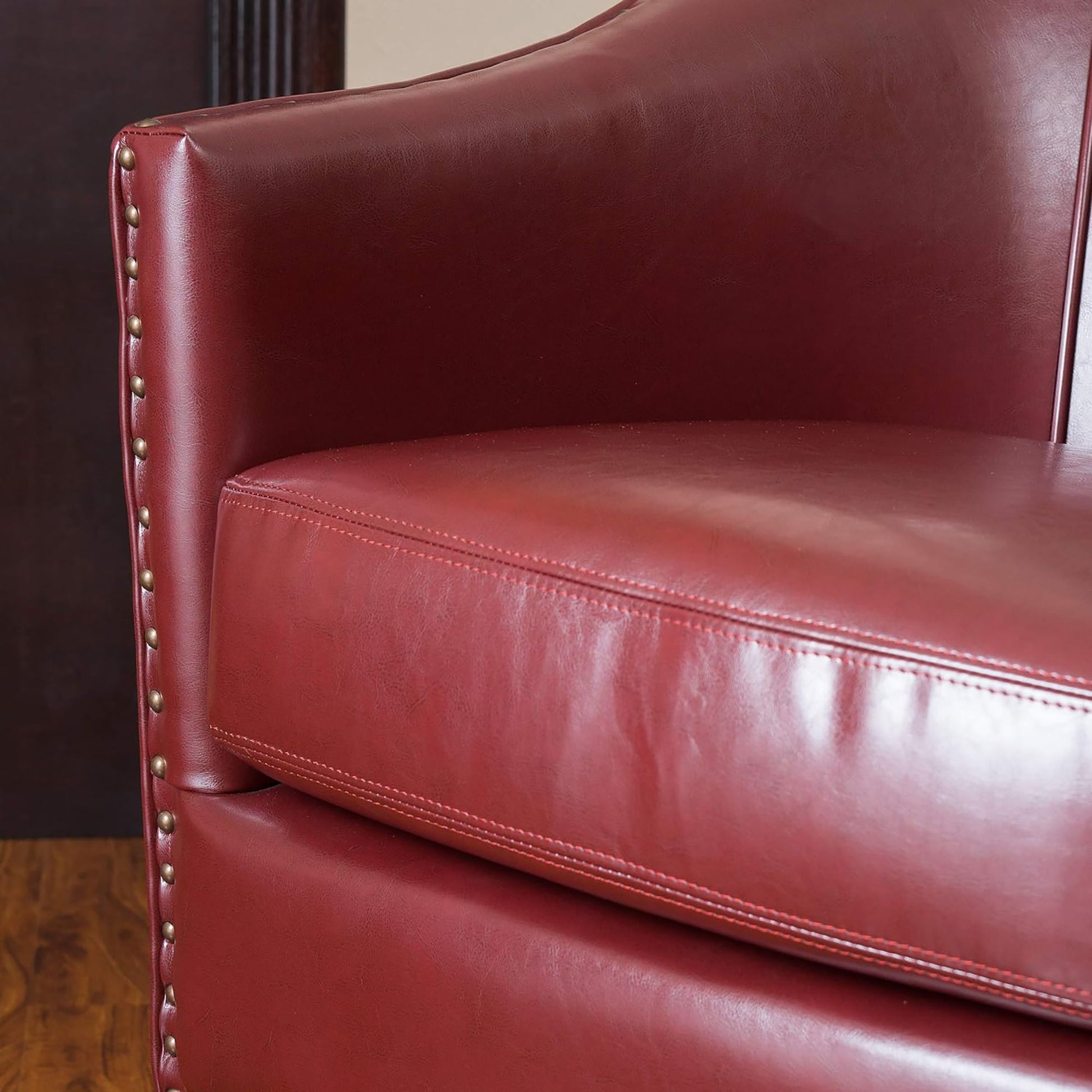 Enigmatica - Upholstered Club Chair With Nailhead Trim Noble House