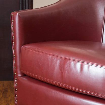 Enigmatica - Upholstered Club Chair With Nailhead Trim Noble House