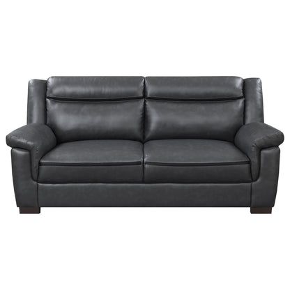 Borden - 2 Piece Living Room Set With Smooth Upholstery - Gray Furniture Max