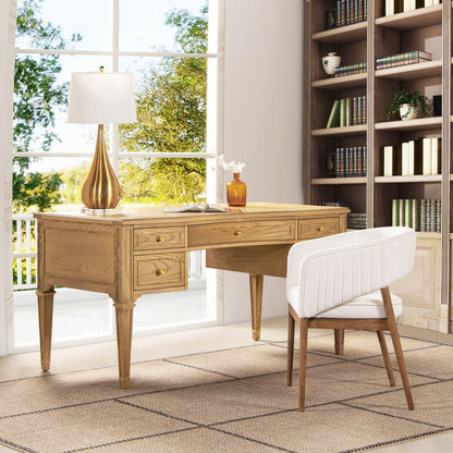Dauphin - 5 Drawer Executive Desk Jennifer Taylor Home