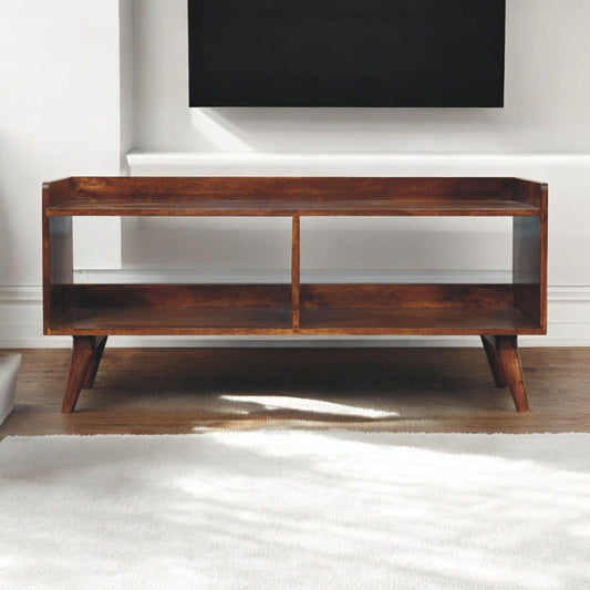 Open Top Media Unit - Brown Artisan Furniture