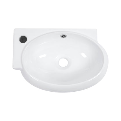 Modern Aesthetic Rectangle Wall Mount Bathroom Sink With Single Faucet Hole Daily Nest