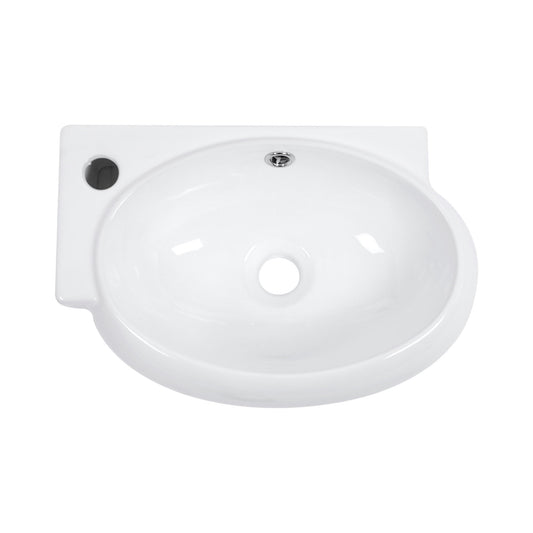 Modern Aesthetic Rectangle Wall Mount Bathroom Sink With Single Faucet Hole Daily Nest