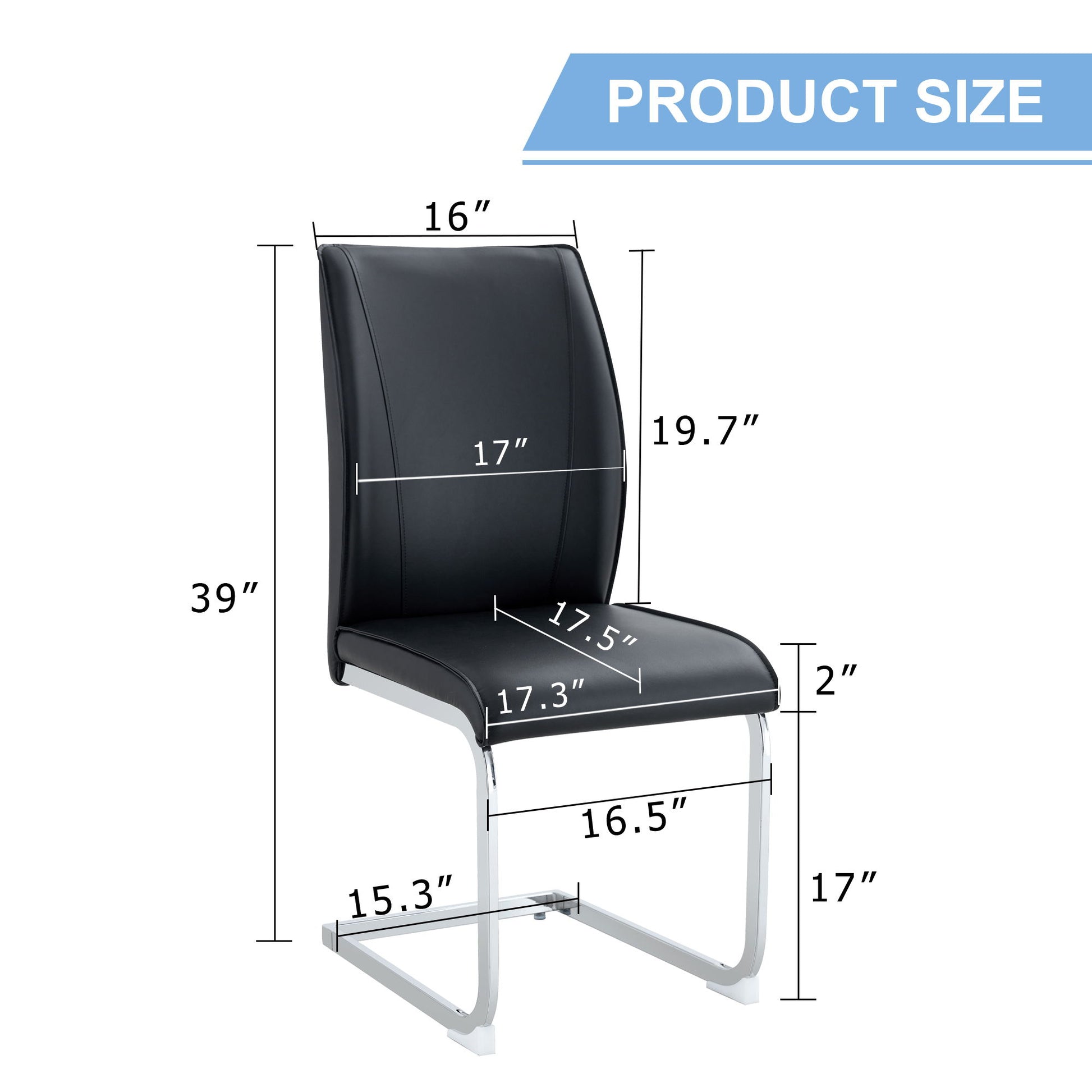Luxury Simple Arch High Resilience Dining Chair With Arched Leg Home Essentials