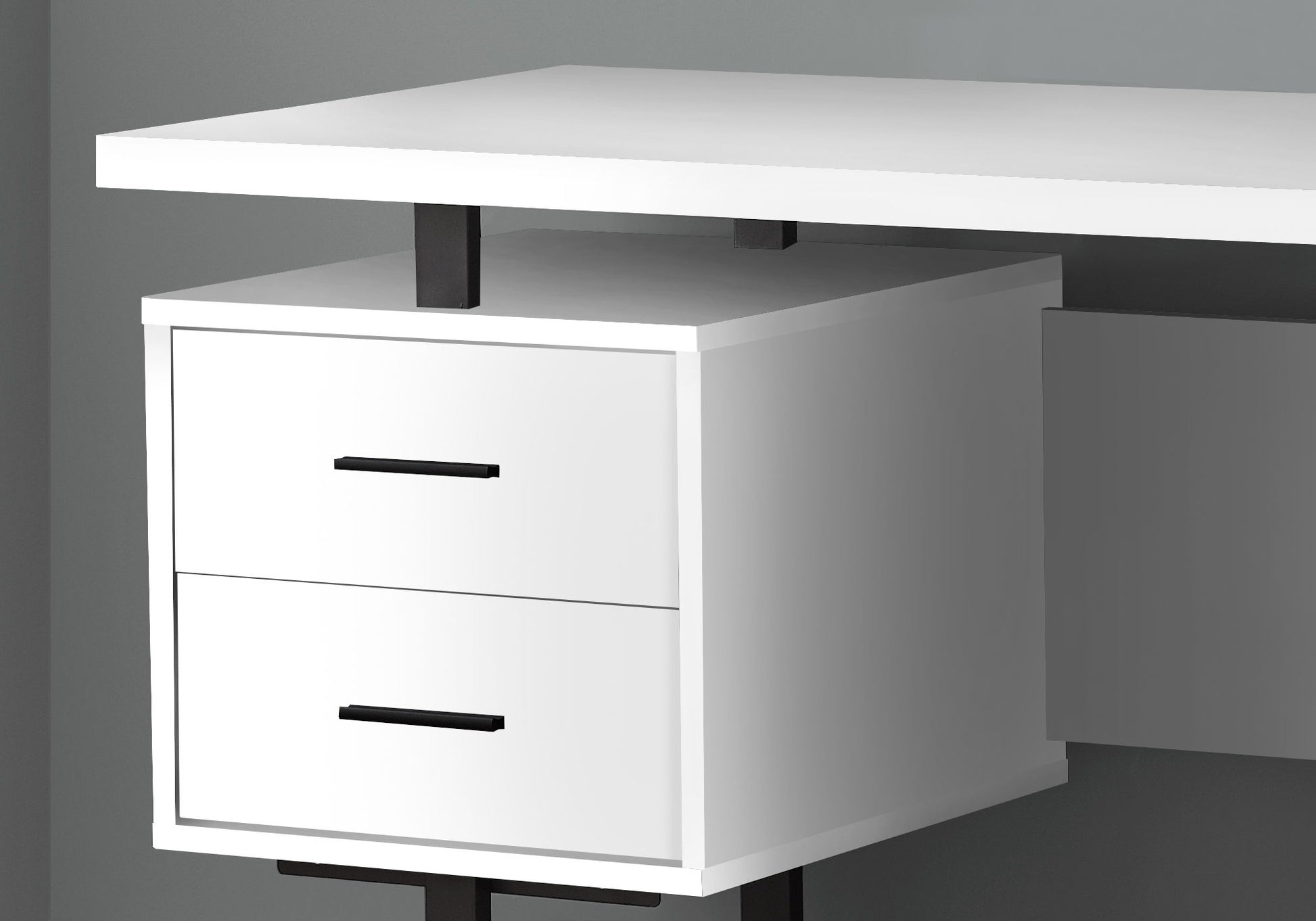 Computer Desk For Home Office, Laptop, Left, Right Set - Up, Storage Drawers, Contemporary & Modern 8th Street