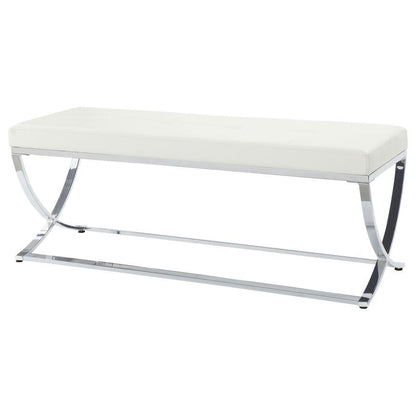 Walton - Leatherette Upholstered Tufted Accent Bench CoasterEssence