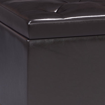 Hamilton - Upholstered Lift Top Rectangular Storage Ottoman Simpli-Home