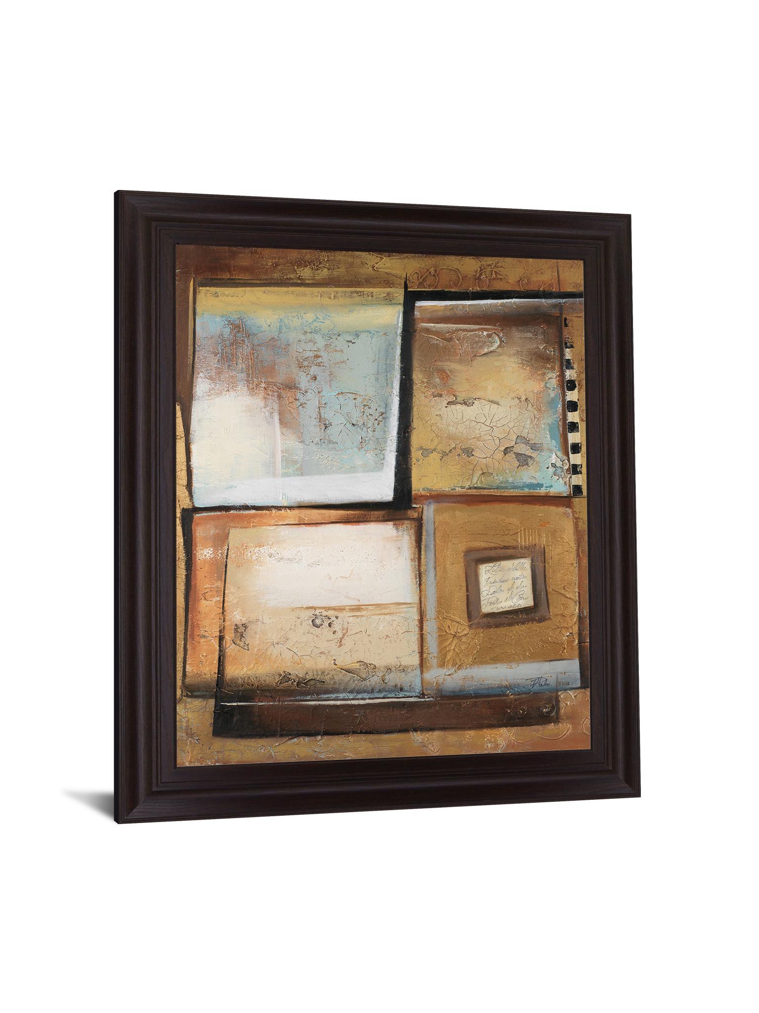 Golden Layers - 28" x 34" Framed Wall Art Classy Art