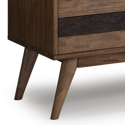 Clarkson - Low TV Stand - Rustic Natural Aged Brown Simpli-Home