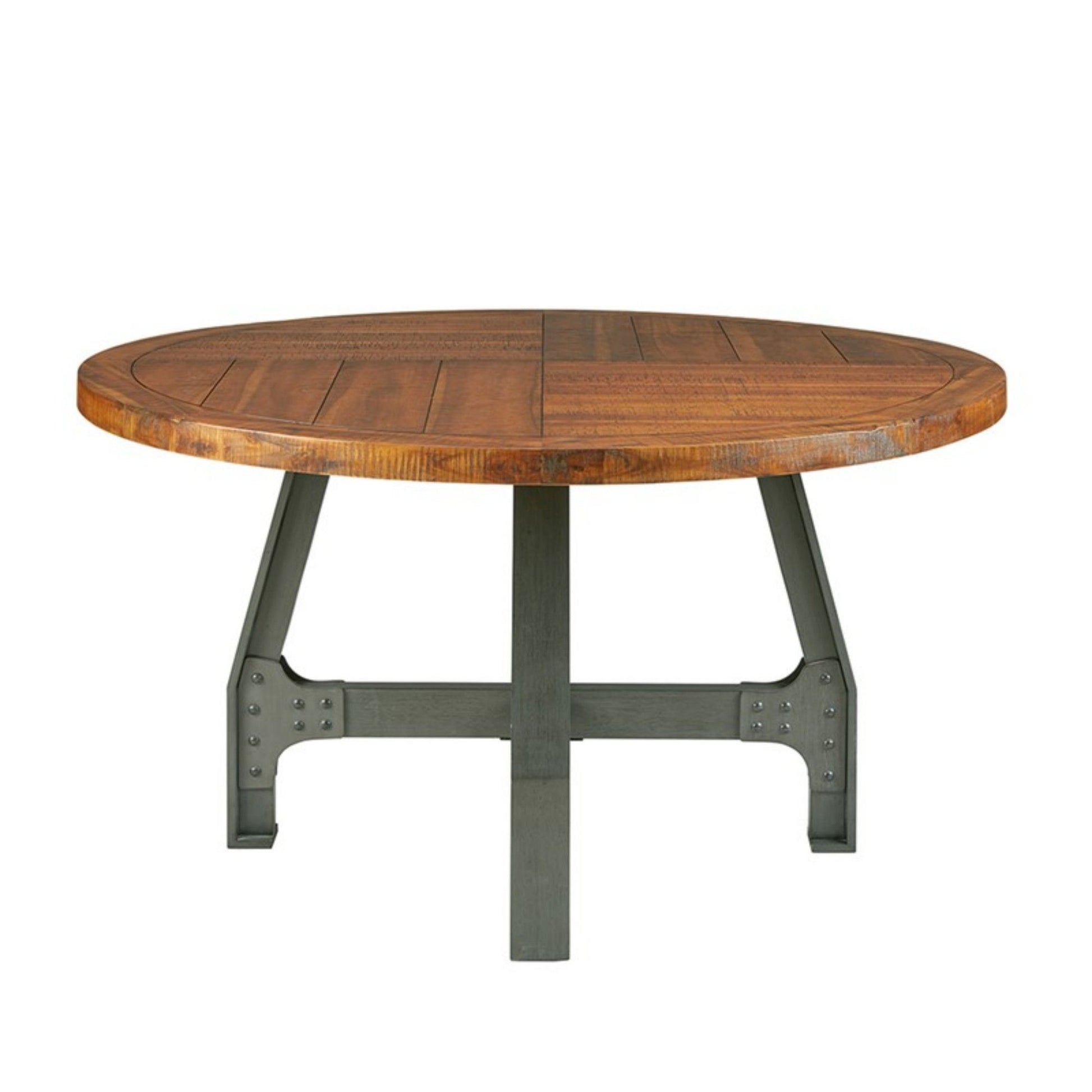 Lancaster - Round Dining / Gathering Table With Adjustable Height - Walnut JLA