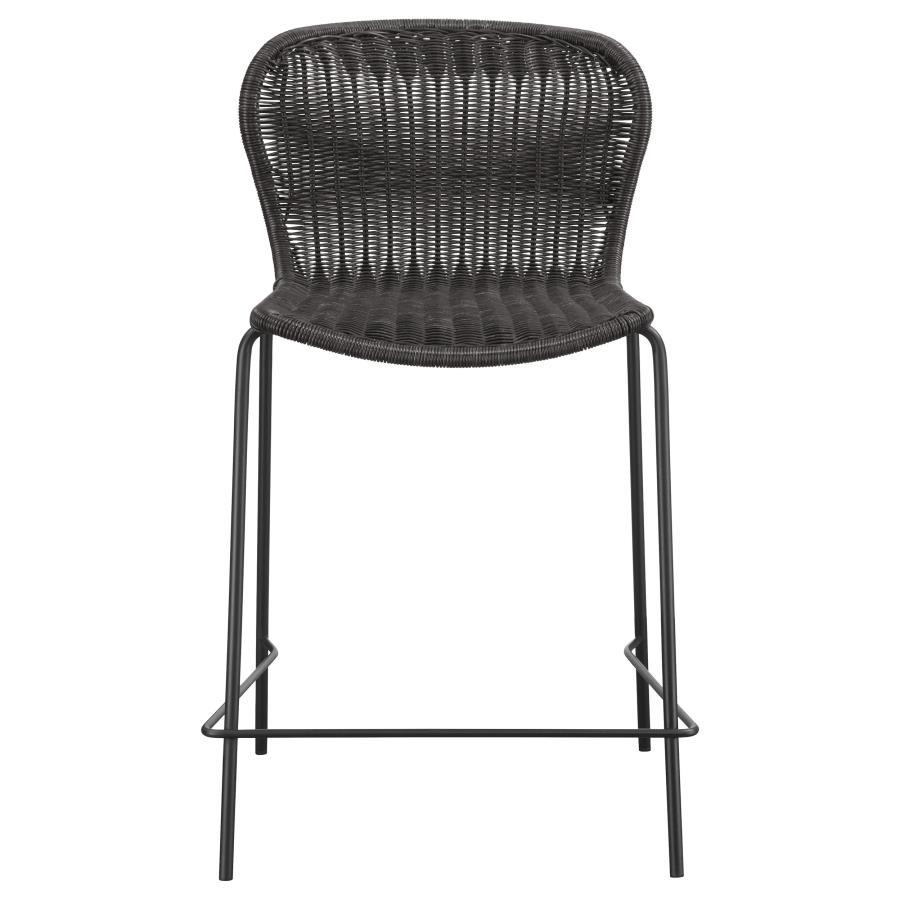 Mckinley - Faux Rattan Metal Chair (Set of 2) CoasterEssence